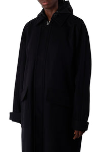 Long wool coat - Black