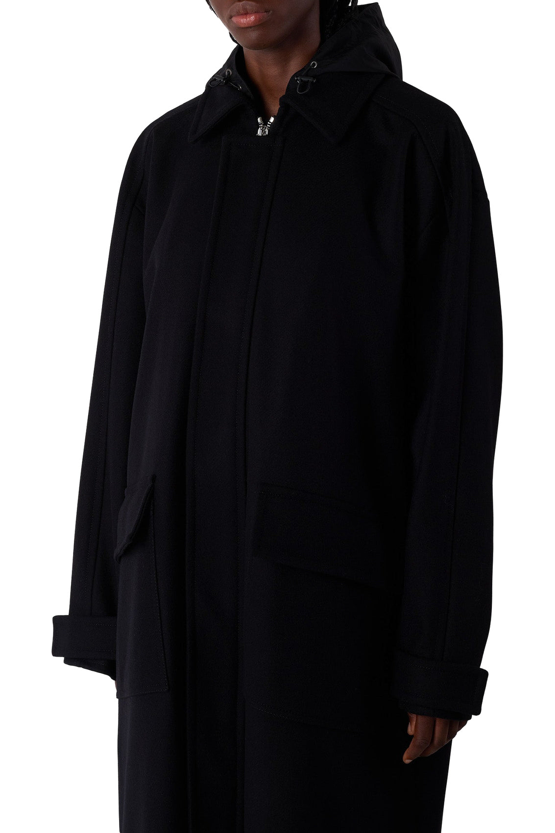 Long wool coat - Black