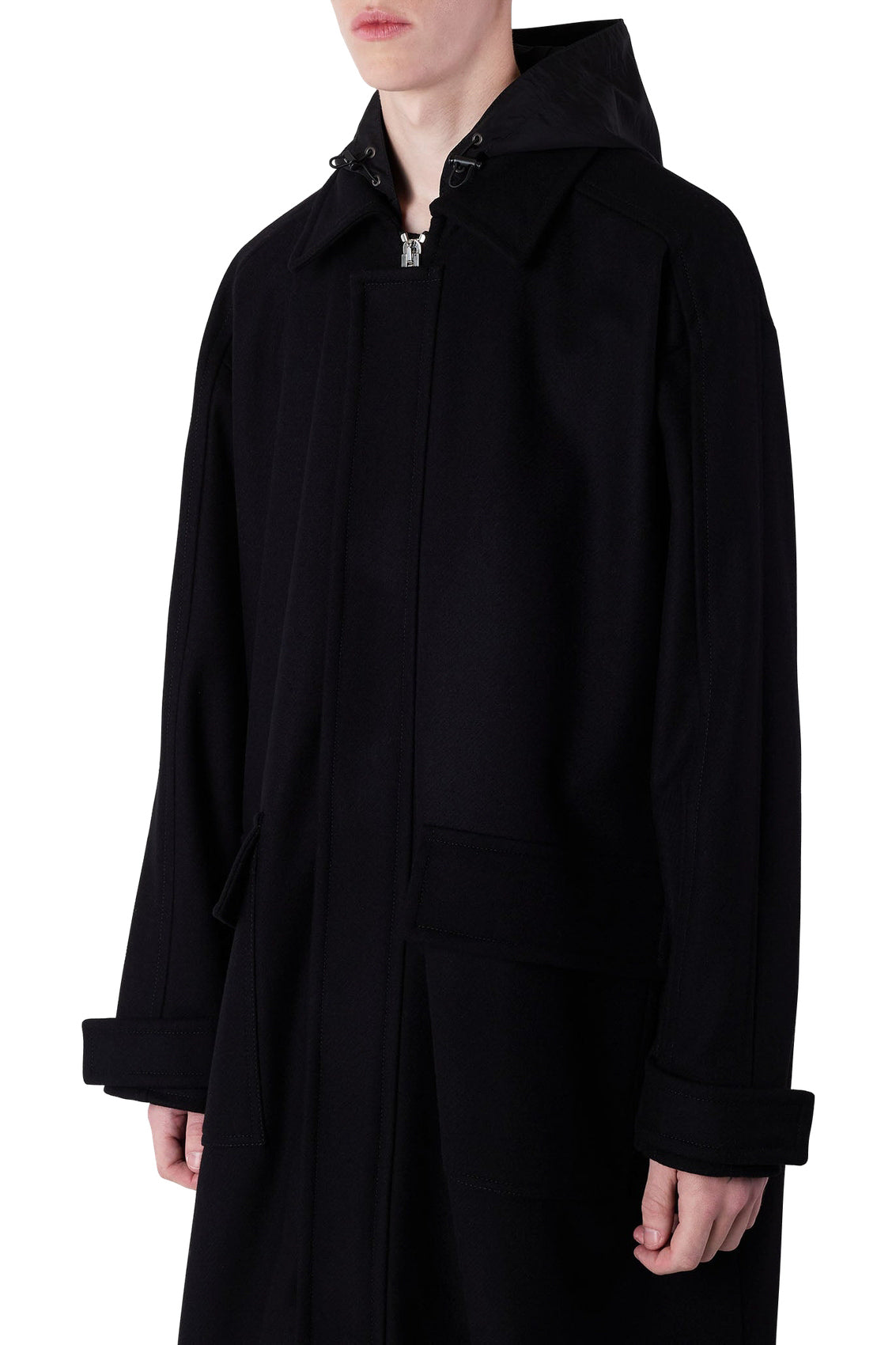 Long wool coat - Black