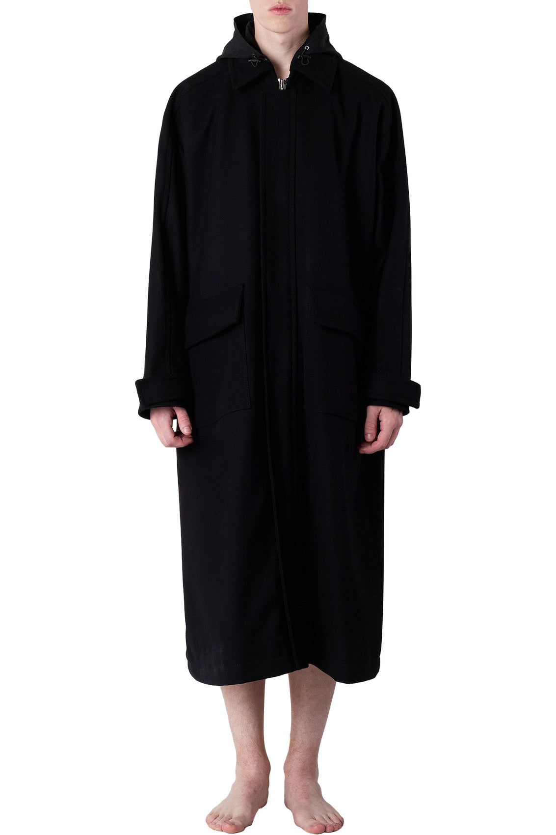 Long wool coat - Black