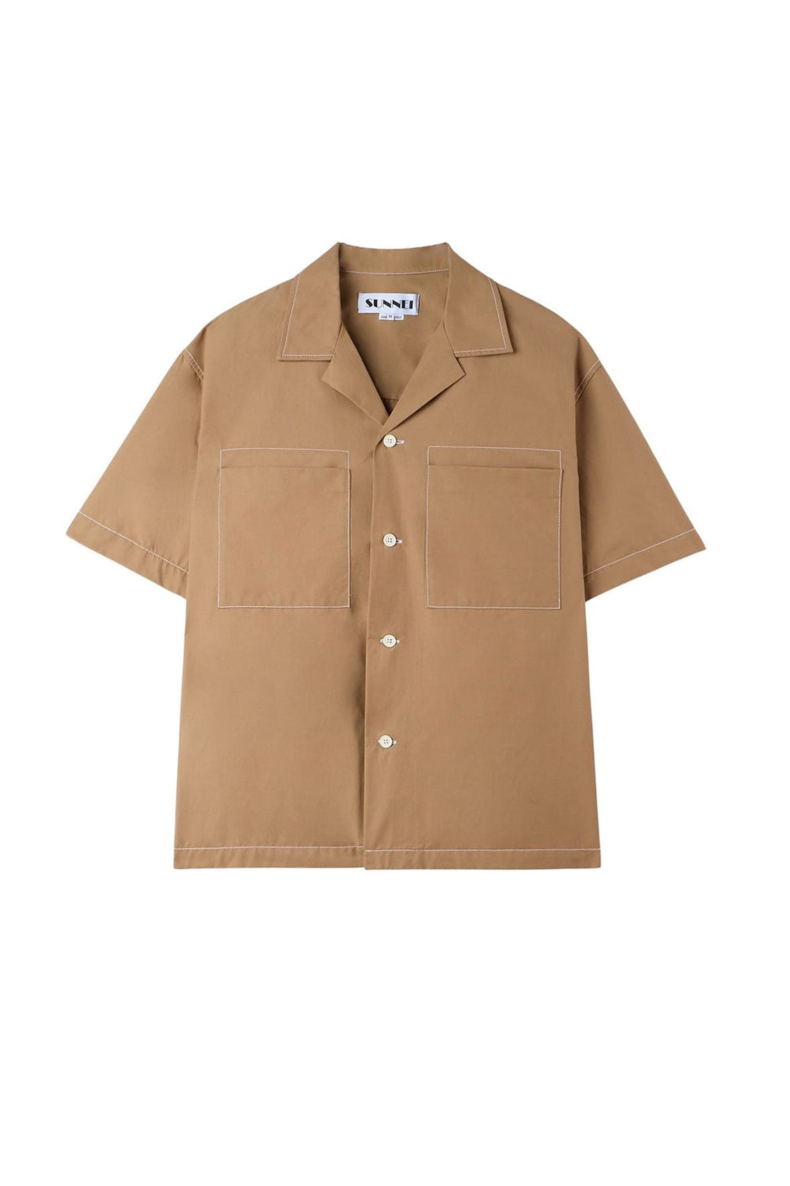 Short-sleeved shirt - Dark Beige