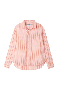 Striped shirt with pocket - Pink