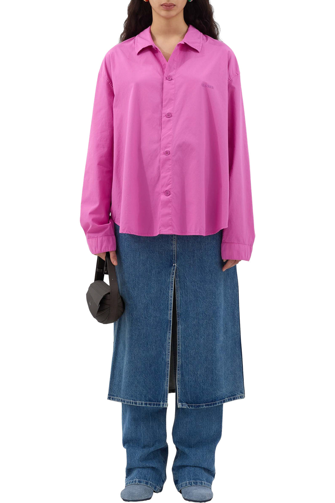 1000Chiodi leather mules - Denim