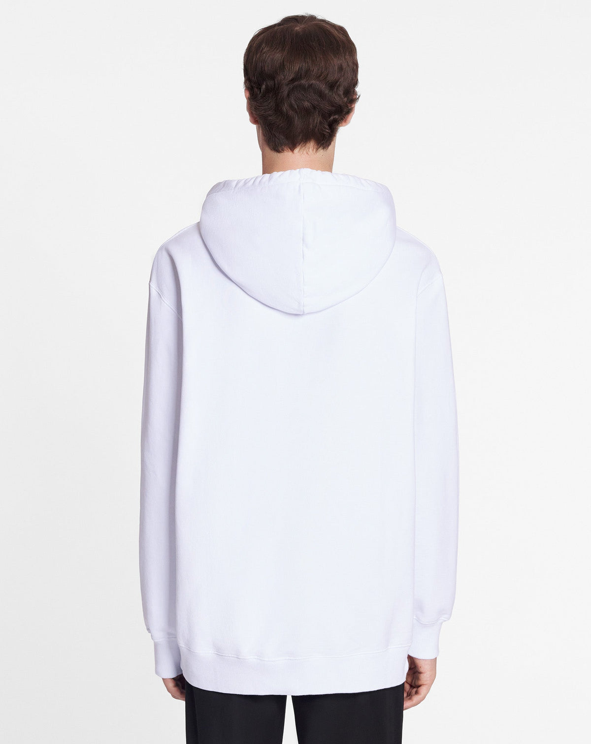 Unisex embroidered oversized hoodie - Blanc optique