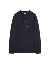 Sweat à capuche oversize brodé - Noir