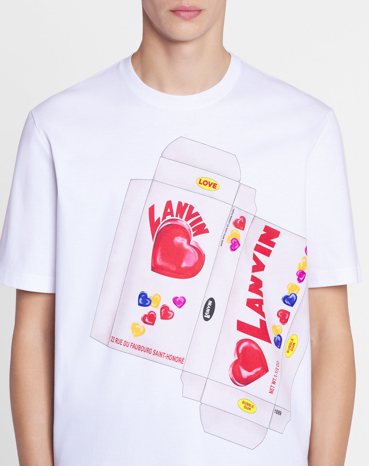 T-shirt imprimé bonbons Lanvin - Blanc Optique