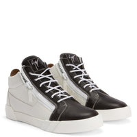 Sneakers montantes August en cuir - Blanc