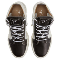 Sneakers montantes August en cuir - Blanc