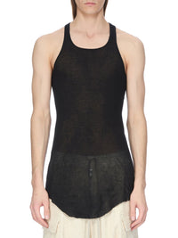 Basic ribbed vest top - Black