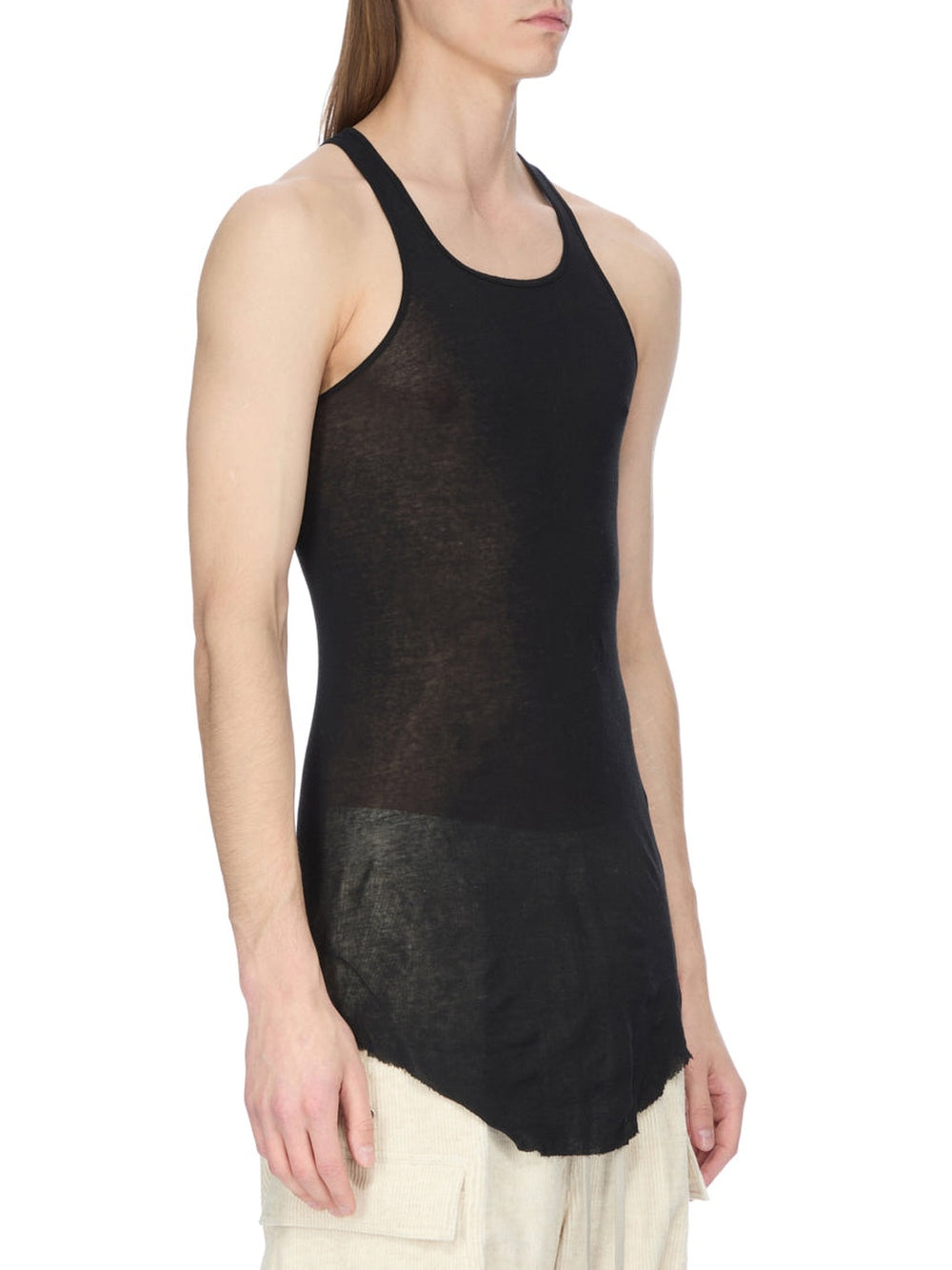 Basic ribbed vest top - Black