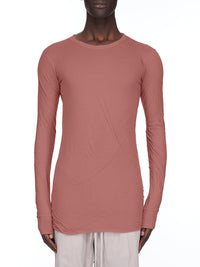 Double-layered short-sleeved T-shirt - Rosewood