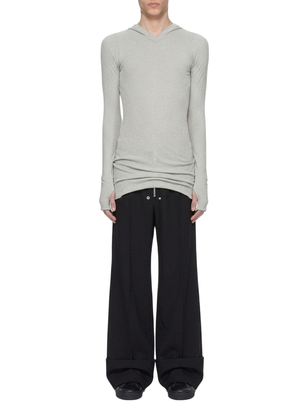 ZZNO PICS // HOODED RIB LS T
