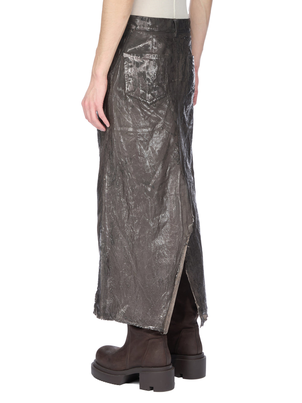 LONG SLIVERED SKIRT