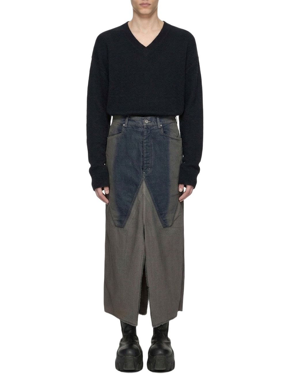 ZZNO PICS // LONG SLIVERED SKIRT