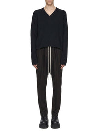Drawstring trousers - Black