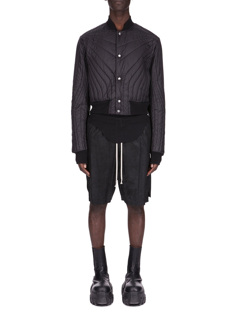 Leather boxer shorts - Black