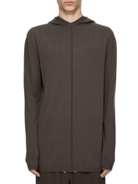 Sweatshirt oversize à capuche en laine - Dark Dust