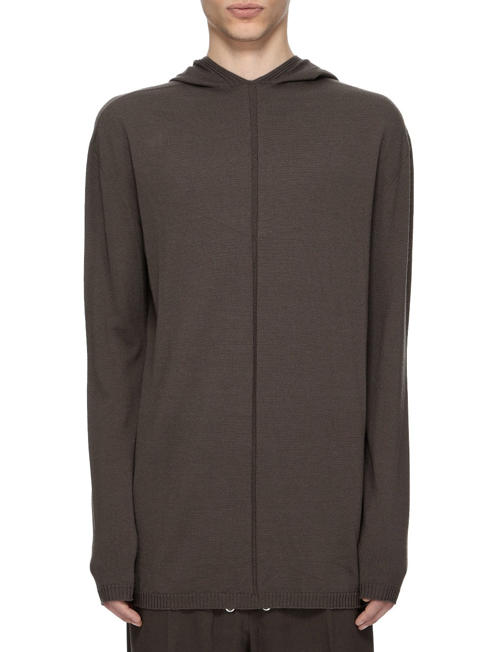 Sweatshirt oversize à capuche en laine - Dark Dust