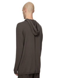 Sweatshirt oversize à capuche en laine - Dark Dust