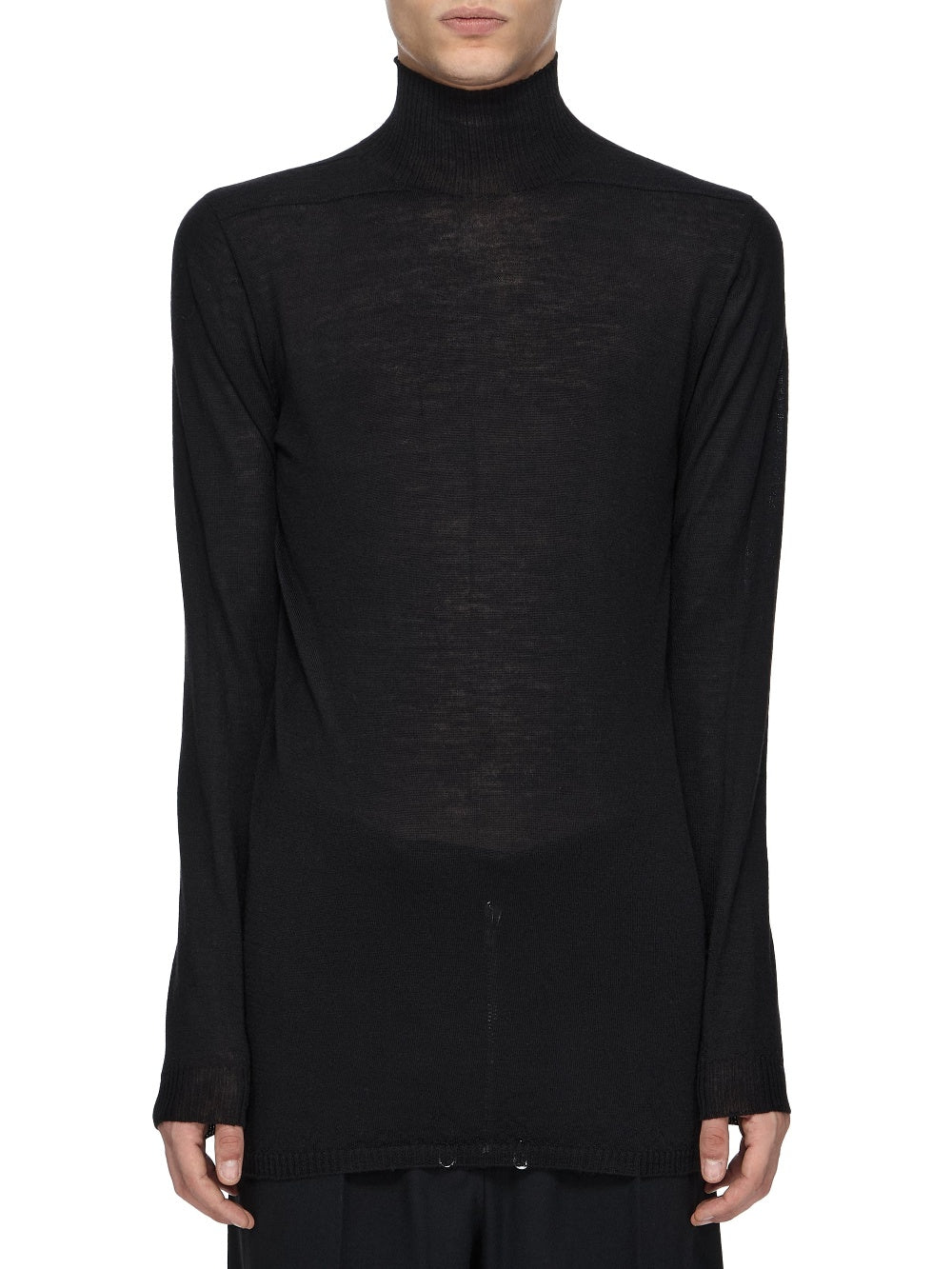 Pull Level col roulé en laine - Black