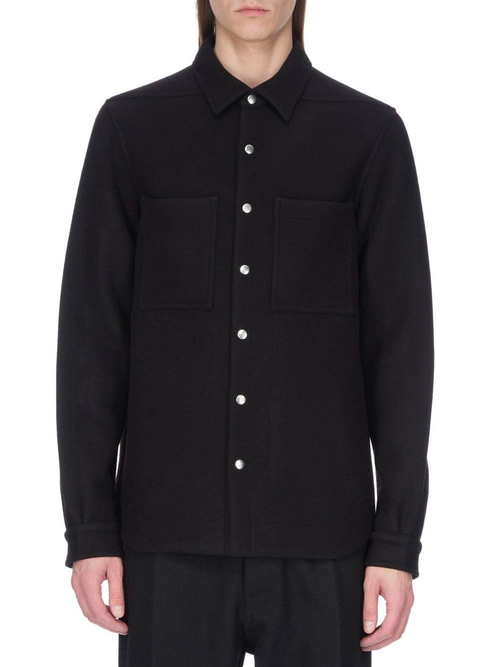 Wool overshirt - Black