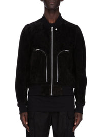 Bomber Bauhaus Flight en cuir - Black