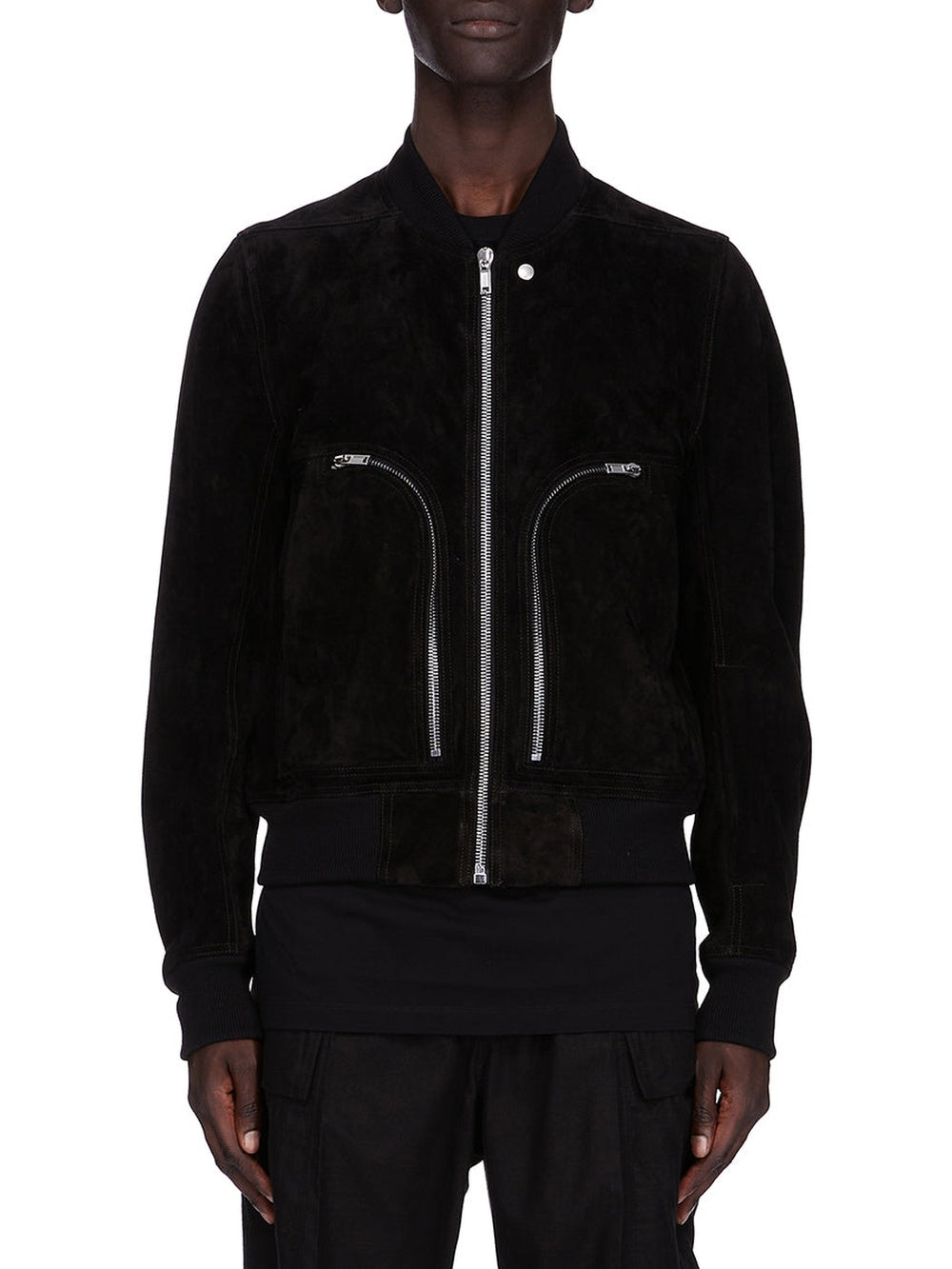 Bomber Bauhaus Flight en cuir - Black