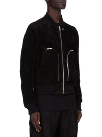 Bomber Bauhaus Flight en cuir - Black