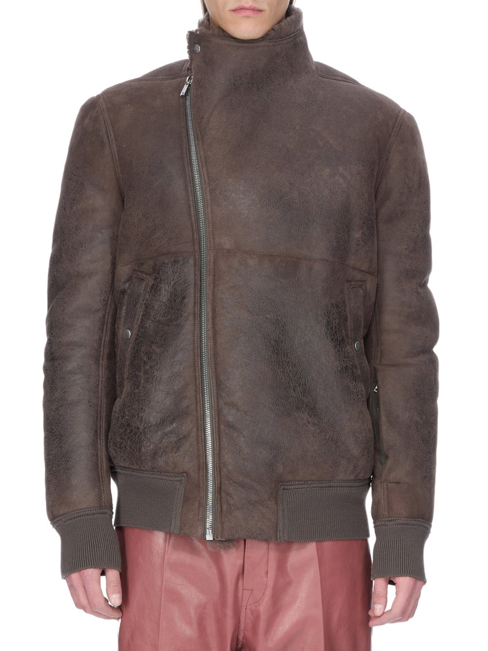 Hollywood Flight sheepskin bomber jacket - Dark Dust
