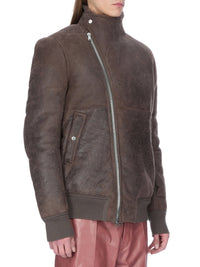 Hollywood Flight sheepskin bomber jacket - Dark Dust