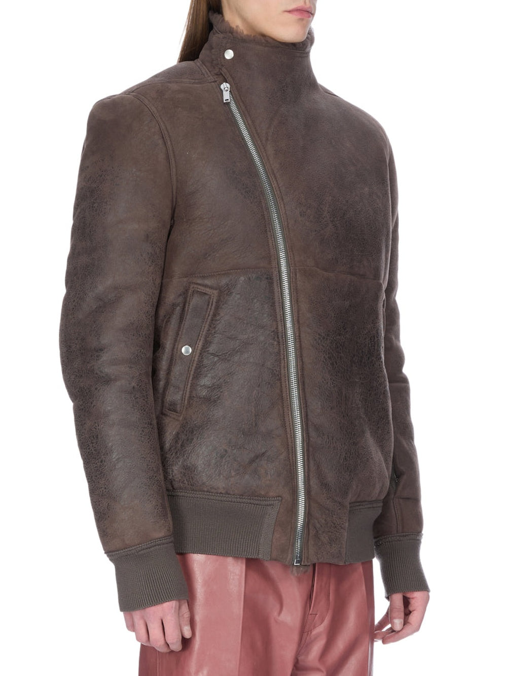Hollywood Flight sheepskin bomber jacket - Dark Dust