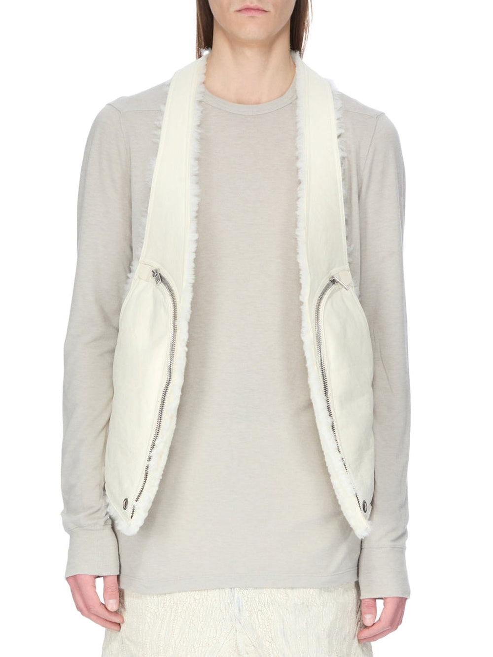 Bauhaus woollen cardigan - Milk