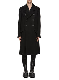 Manteau Officer en laine - Black