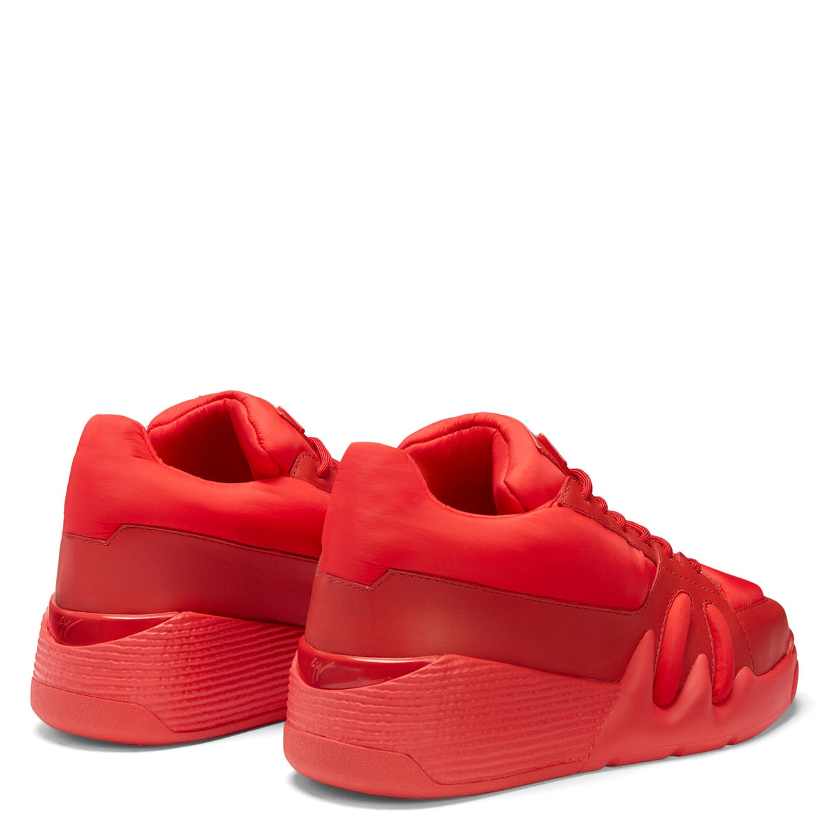 Sneakers basses Talon en cuir - Rouge