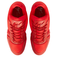 Sneakers basses Talon en cuir - Rouge
