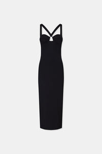 Ruched Venus Dress - Black