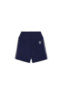 Short cycliste à surpiqûres à liseré - Navy