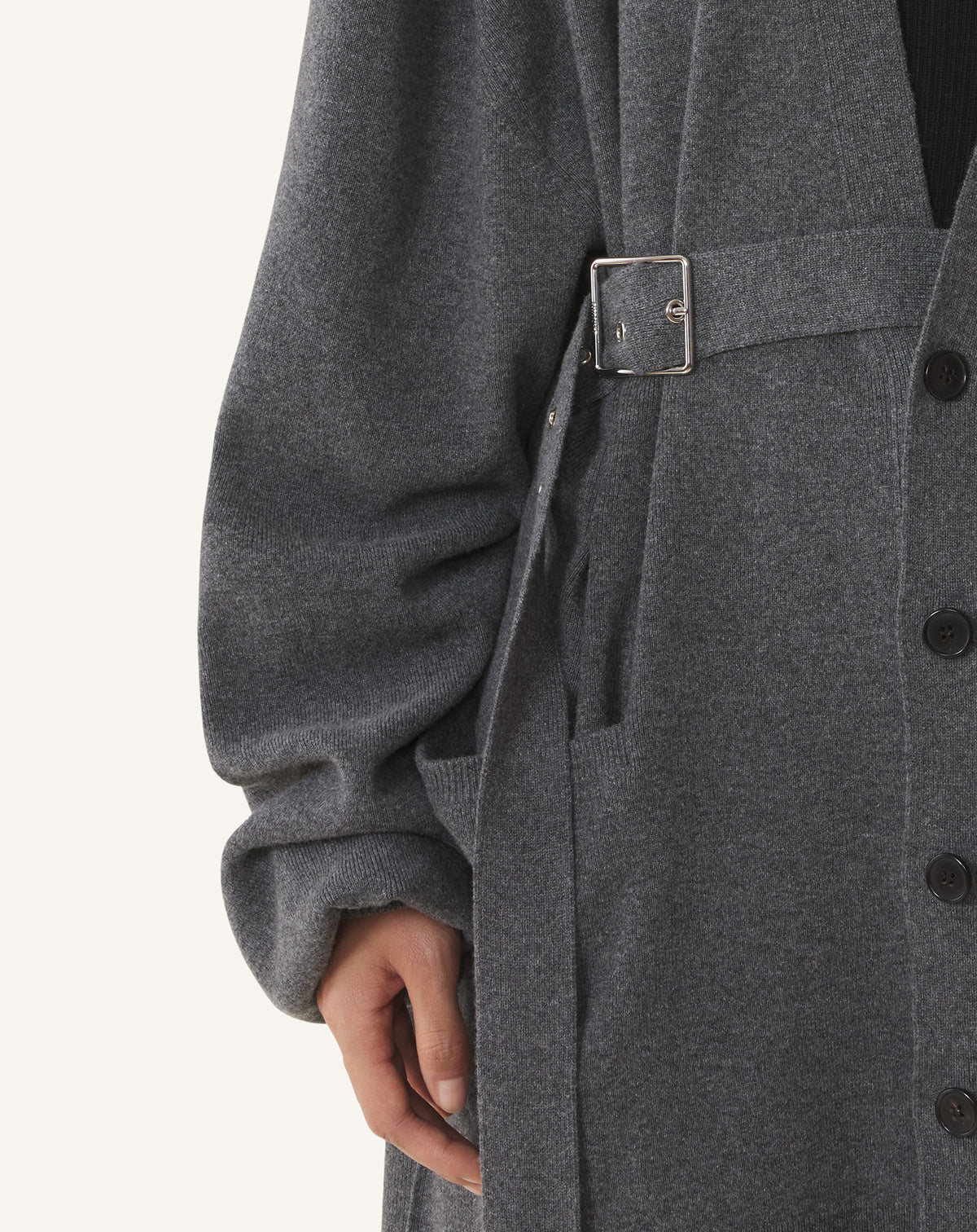Cardigan oversize - Tourterelle