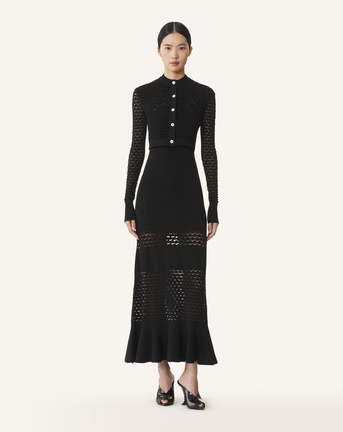 Cardigan dentelle - Noir