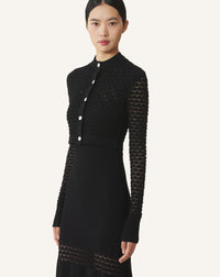 Cardigan dentelle - Noir