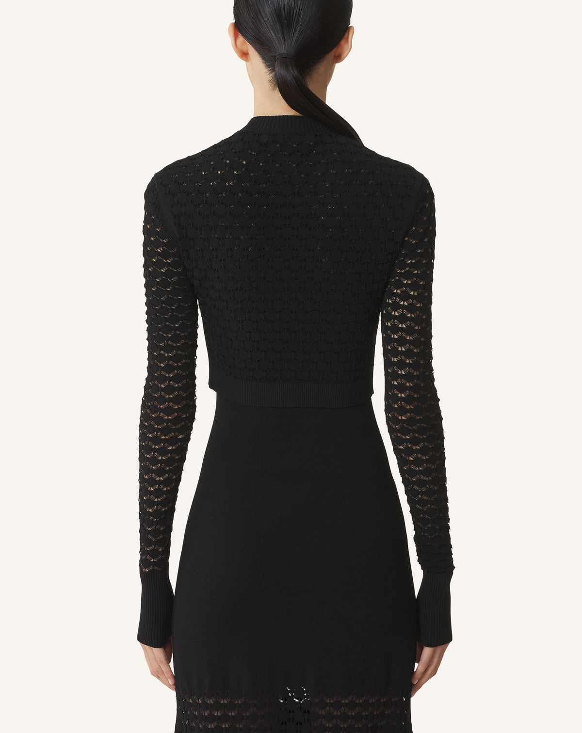 Cardigan dentelle - Noir