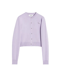 Cardigan col rond en tissu - Glycine