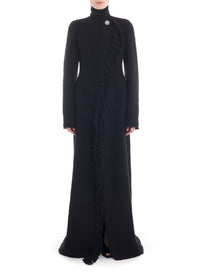 Manteau long ajusté - Noir