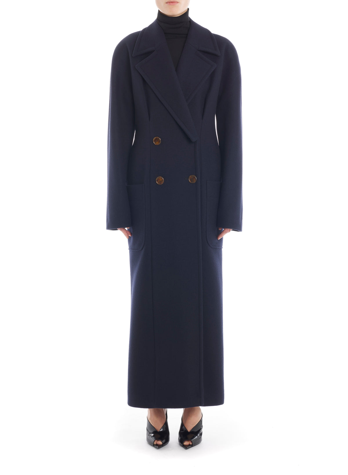 Manteau double boutonnage - Marine noir