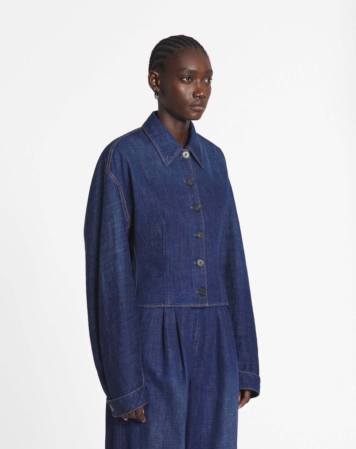 Blouson cintré - Bleu moyen