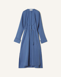 Robe chemise - Bleu jeanne