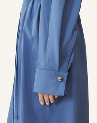 Robe chemise - Bleu jeanne