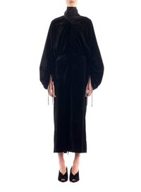 Robe col lavallière - Noir