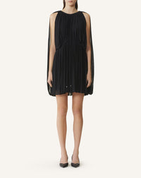Boétie - mini robe drapée - Noir