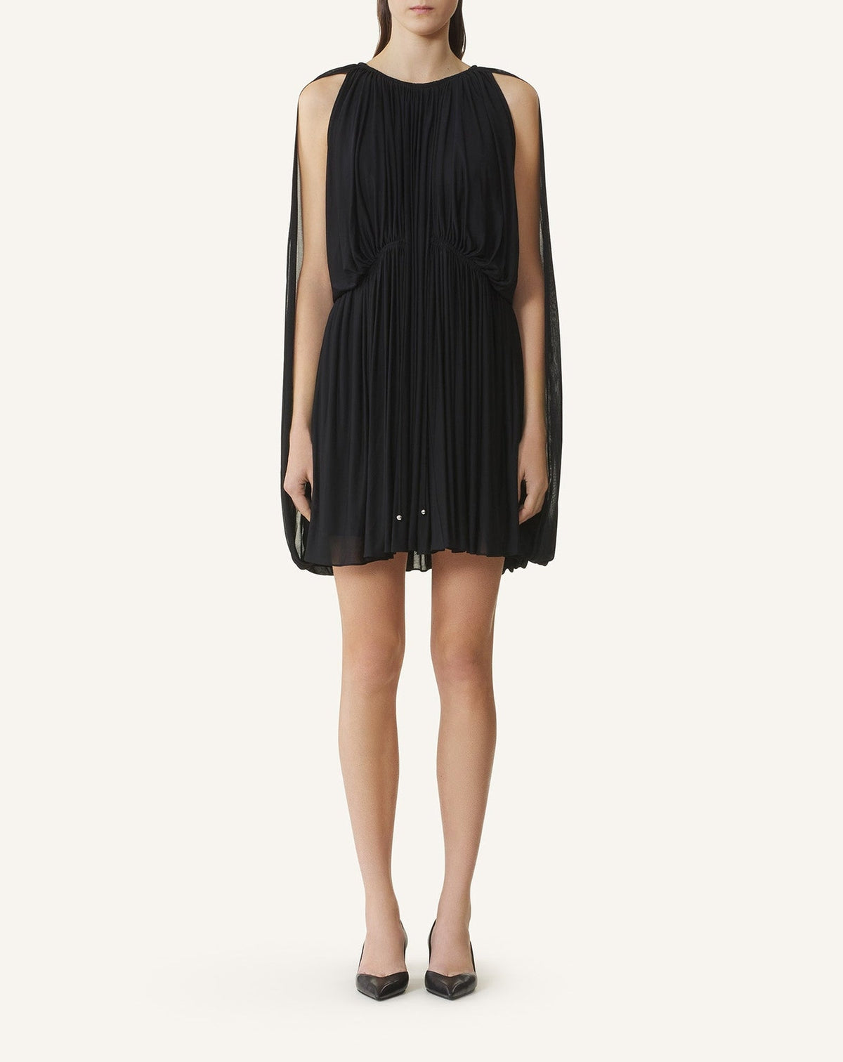 Boétie - mini robe drapée - Noir